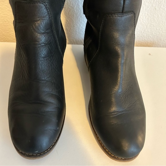 Lucky Brand Timinii black genuine leather knee high riding boots S 7.5 EU 38 - Picture 4 of 16